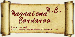 Magdalena Čordarov vizit kartica